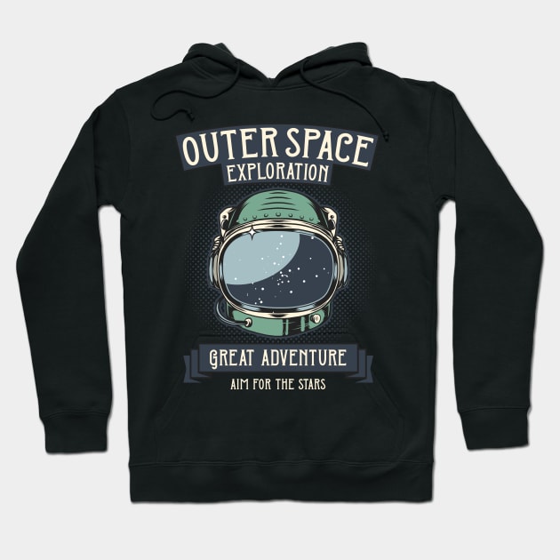 Outer Space Exploration Hoodie by CyberpunkTees